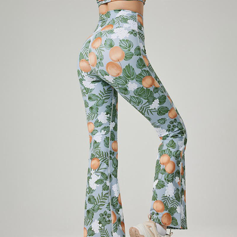 Olivenorma Women’s Printed Flare Yoga Fitness Pants - image 9