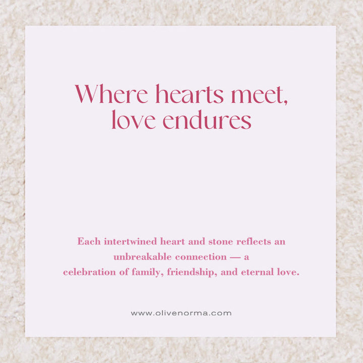 Olivenorma Personalized 1-8 Birthstones Heart Knot Gift Card Bracelet - Silver - With Gift Card - 8 Birthstones - image 1