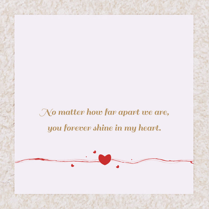 Olivenorma "Shine in My Heart"-Birthstone Heart Album Gift Card  Necklace - December &Turquoise - Card 2 - image 2