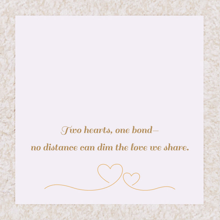 Olivenorma Hearts and Hearts Birthstone Gift Card Necklace - Rosegold - December - Card 2 - image 2