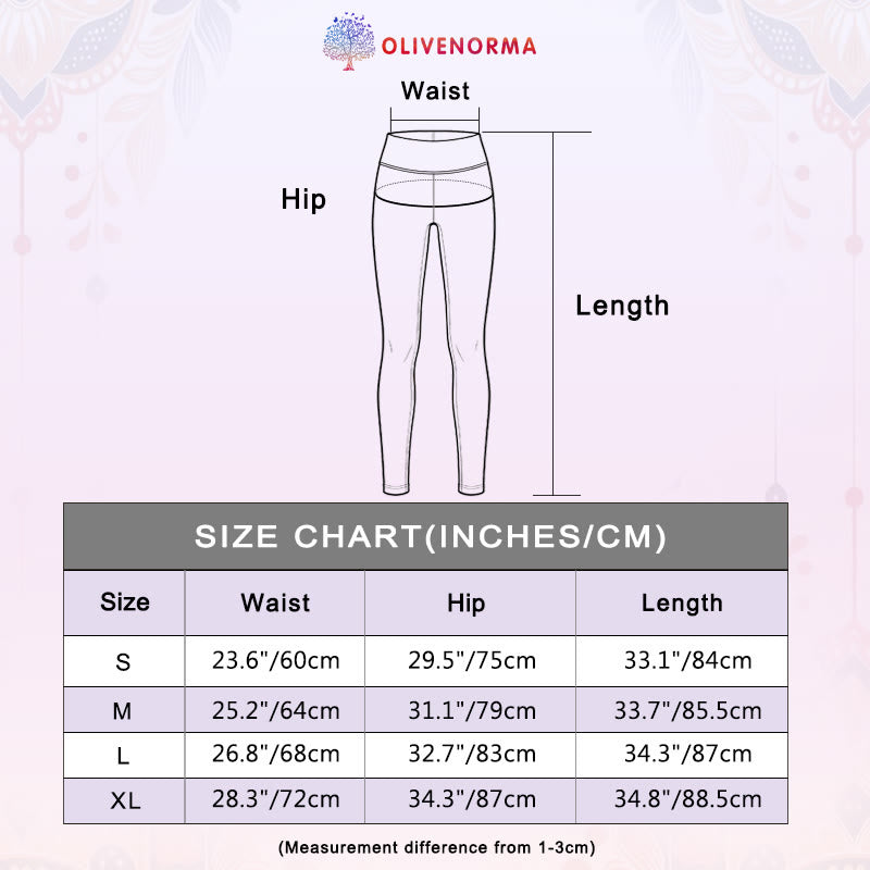 Olivenorma High-Waisted Artistic Bird Print Yoga Pants - image 5