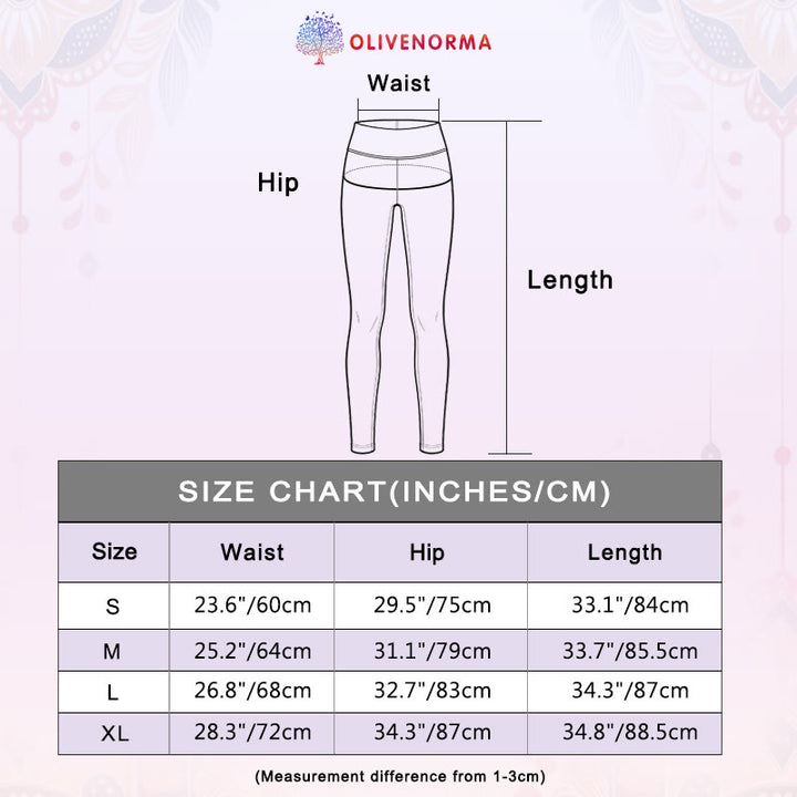 Olivenorma High-Waisted Graceful Bird Print Yoga Pants - image 4