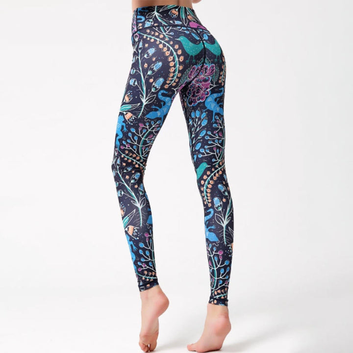 Olivenorma High-Waisted Nature-Inspired Print Yoga Pants - XL - image 0