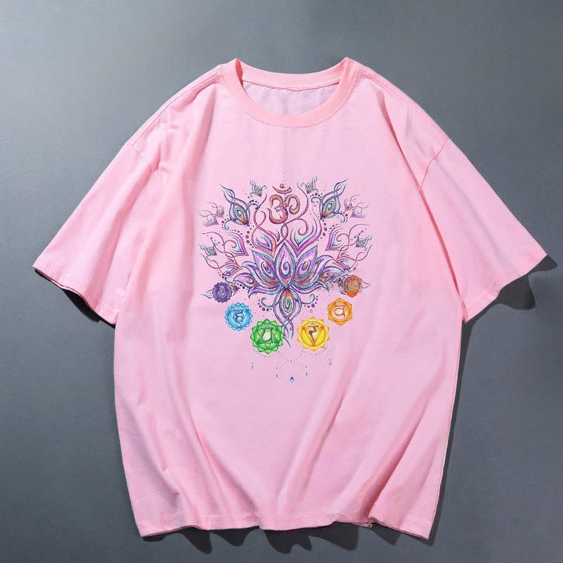 Olivenorma Pink Yoga Breathable Comfortable T-Shirt - Lotus - 2XL - image 3