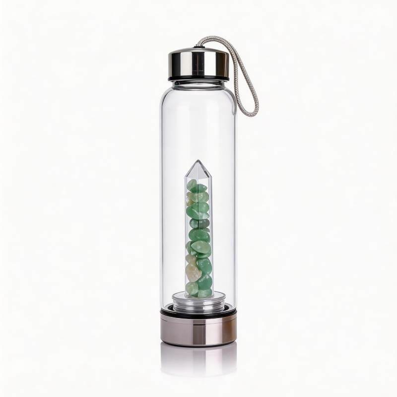 Olivenorma Crystal Elixir Water Bottle - Green Aventurine - image 13