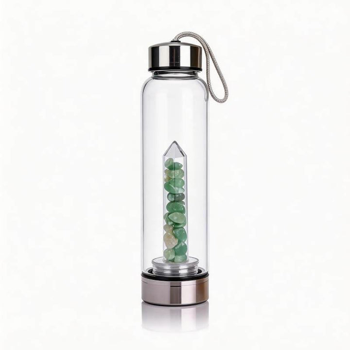 Olivenorma Crystal Elixir Water Bottle - Green Aventurine - image 13