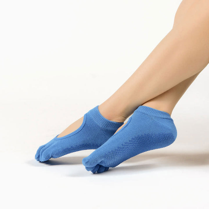 Olivenorma Minimal Five-Toe Breathable Toe Separation Grip Pilates Barre Balance Socks with Lightweight Comfort Design Yoga Socks - image 7