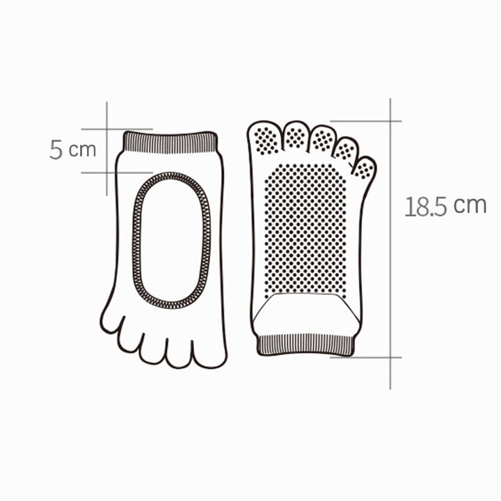 Olivenorma Minimal Five-Toe Breathable Toe Separation Grip Pilates Barre Balance Socks with Lightweight Comfort Design Yoga Socks - image 16