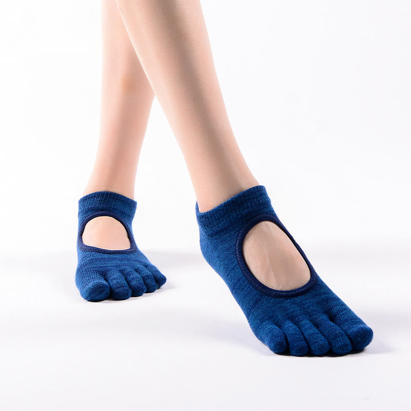 Olivenorma Minimal Five-Toe Breathable Toe Separation Grip Pilates Barre Balance Socks with Lightweight Comfort Design Yoga Socks - image 11