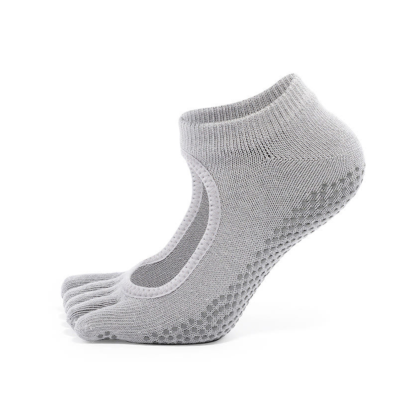 Olivenorma Minimal Five-Toe Breathable Toe Separation Grip Pilates Barre Balance Socks with Lightweight Comfort Design Yoga Socks - image 2