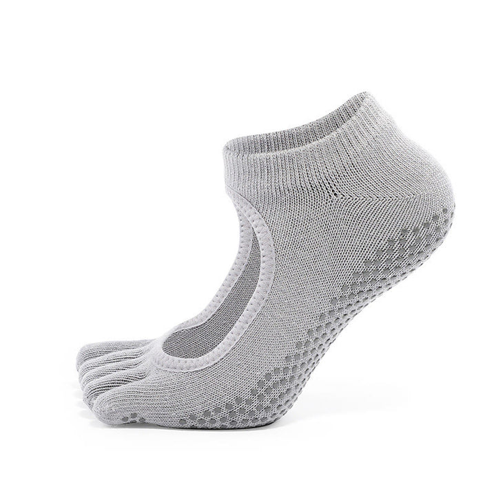 Olivenorma Minimal Five-Toe Breathable Toe Separation Grip Pilates Barre Balance Socks with Lightweight Comfort Design Yoga Socks - image 2