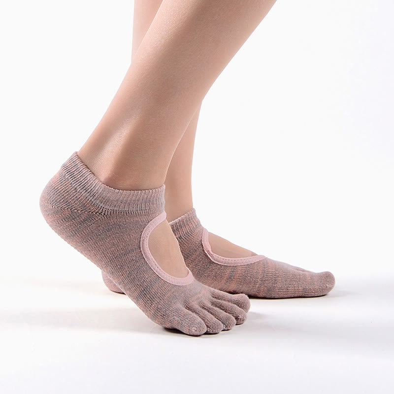Olivenorma Minimal Five-Toe Breathable Toe Separation Grip Pilates Barre Balance Socks with Lightweight Comfort Design Yoga Socks - image 14