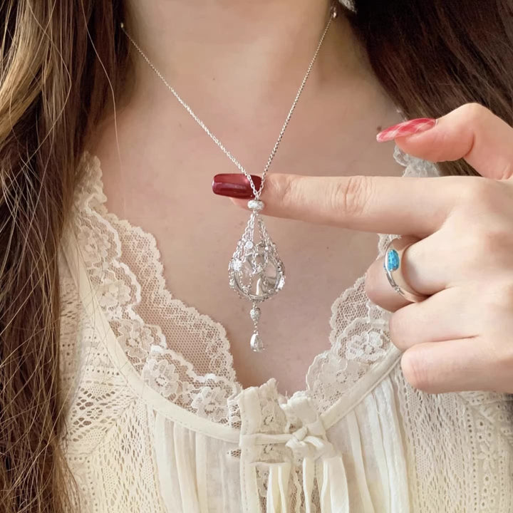 FREE Today: Dream Catcher Elegance Stunning Crystal Necklace Crystal Ball Necklace - image 2