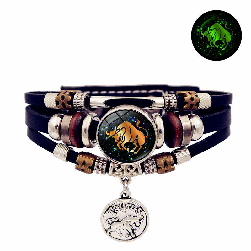 Olivenorma 12 Constellations Glow-in-the-Dark Zodiac Bracelet - Taurus - image 4