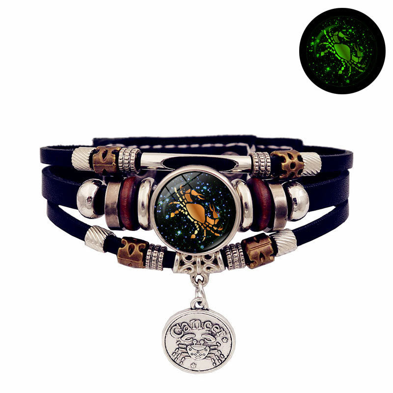 Olivenorma 12 Constellations Glow-in-the-Dark Zodiac Bracelet - Cancer - image 6