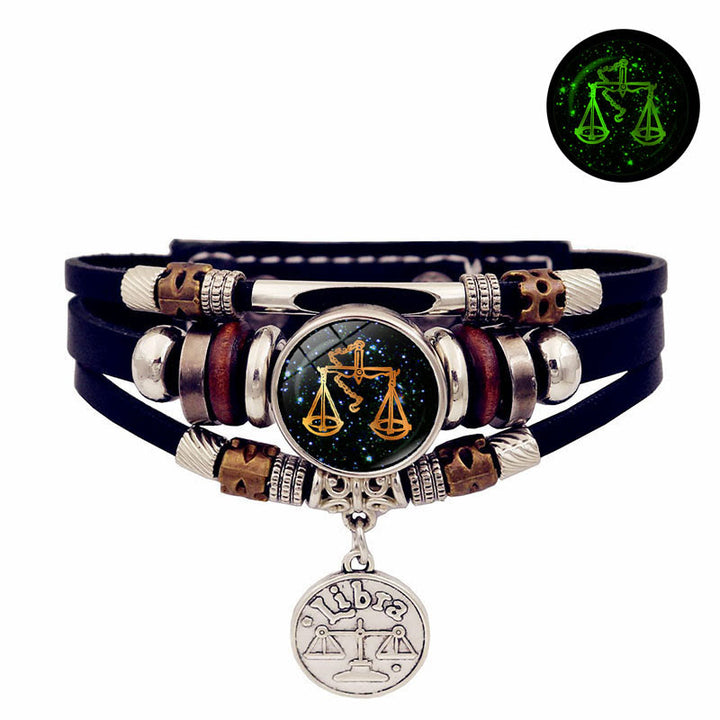 Olivenorma 12 Constellations Glow-in-the-Dark Zodiac Bracelet - Libra - image 9
