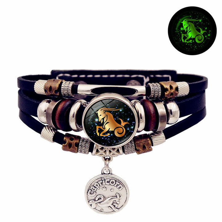 Olivenorma 12 Constellations Glow-in-the-Dark Zodiac Bracelet - Capricorn - image 12