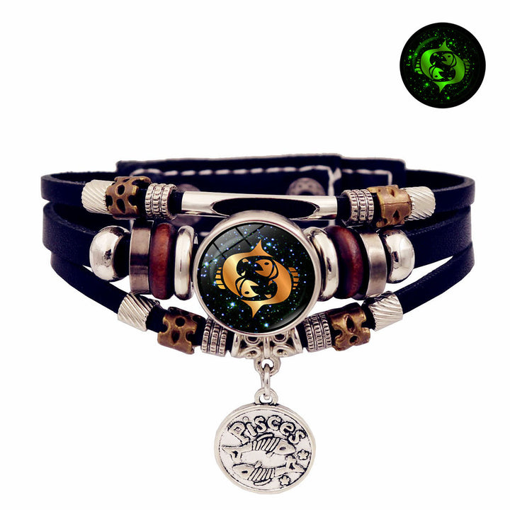 Olivenorma 12 Constellations Glow-in-the-Dark Zodiac Bracelet - Pisces - image 14