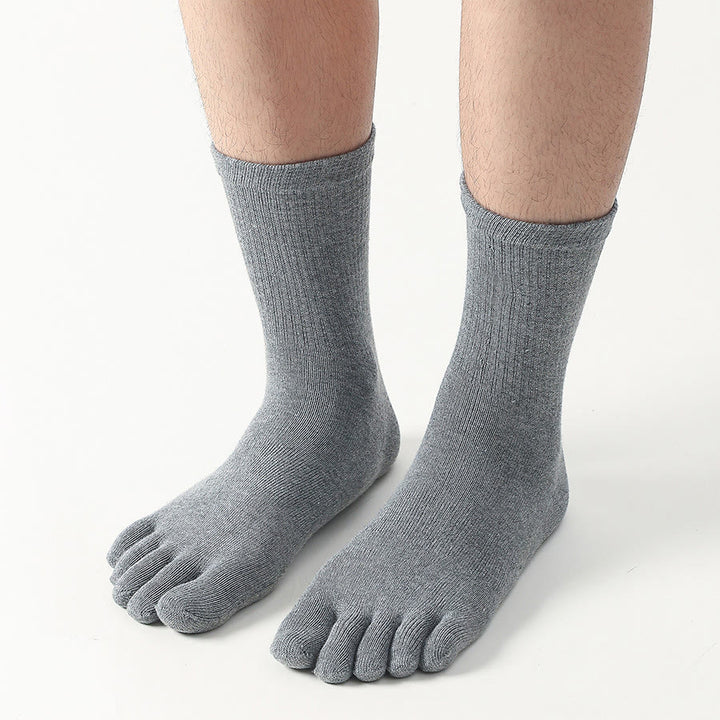 Olivenorma Short Five-Toe Elastic Comfort Non-Slip Breathable Workout Men's Yoga Socks - image 2