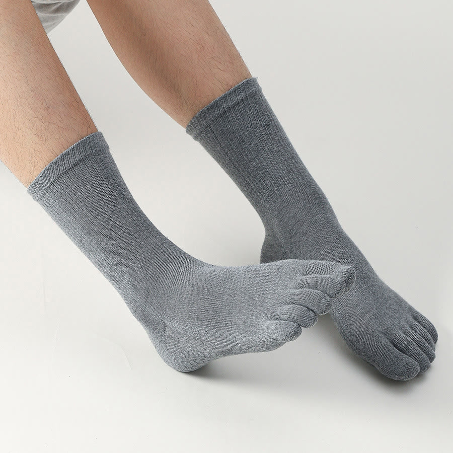 Olivenorma Short Five-Toe Elastic Comfort Non-Slip Breathable Workout Men's Yoga Socks - image 3
