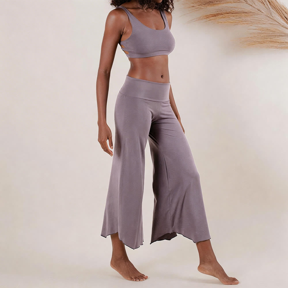 Olivenorma High-Waist Yoga Cropped Flare Pants - image 3