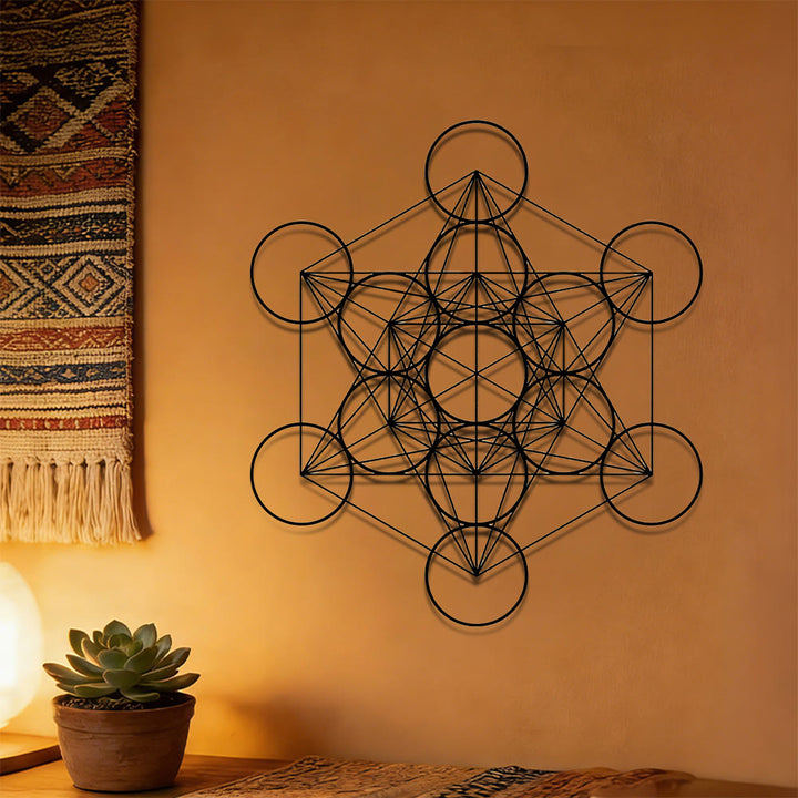 Olivenorma Metatron Cube Metal Wall Decor - image 5