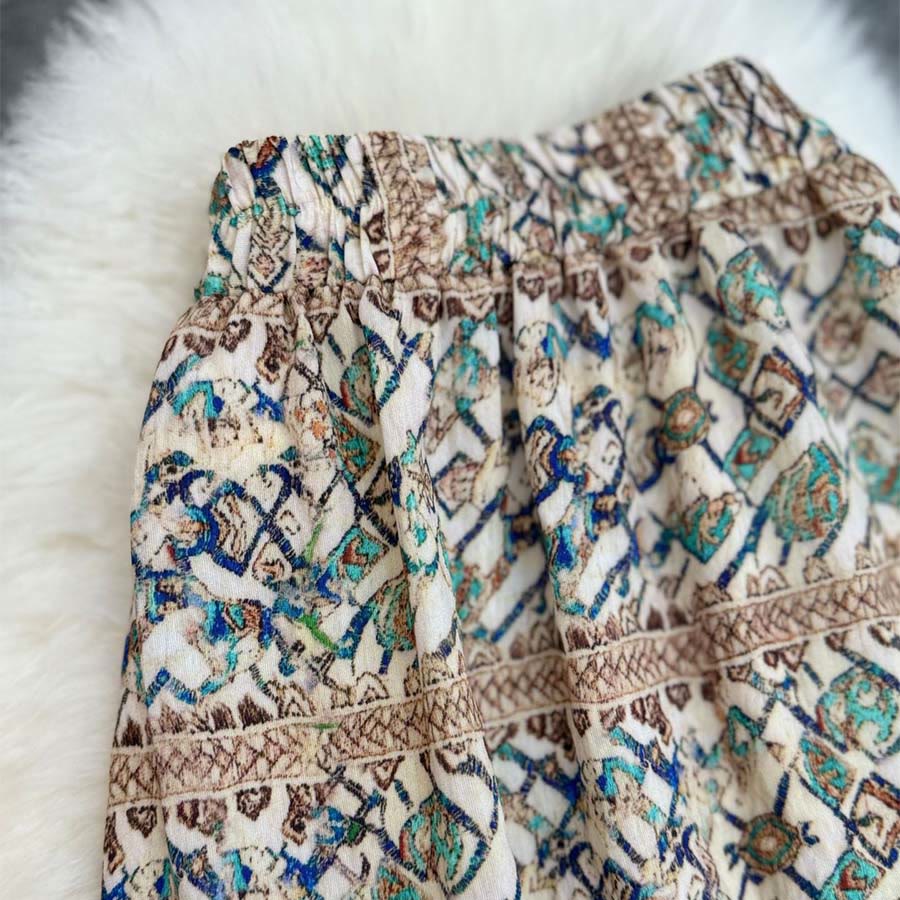 Olivenorma Boho Patchwork High Waist Maxi Women's Dress - image 28