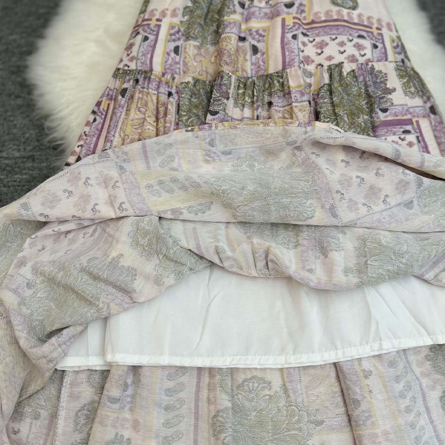 Olivenorma Boho Patchwork High Waist Maxi Women's Dress - image 17