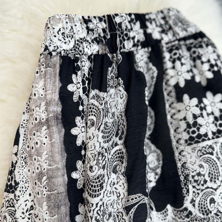 Olivenorma Boho Patchwork High Waist Maxi Women's Dress - image 22