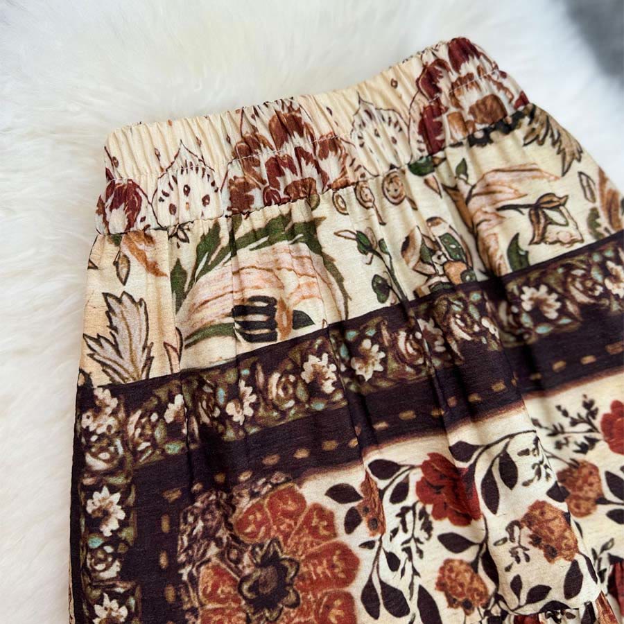 Olivenorma Boho Patchwork High Waist Maxi Women's Dress - image 14