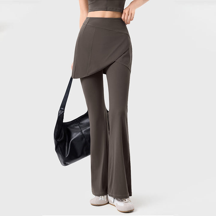 Olivenorma Yoga Flare Skirted High Waist Long Women's Pants - image 6