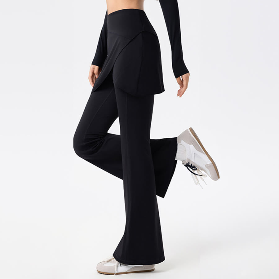 Olivenorma Yoga Flare Skirted High Waist Long Women's Pants - image 1