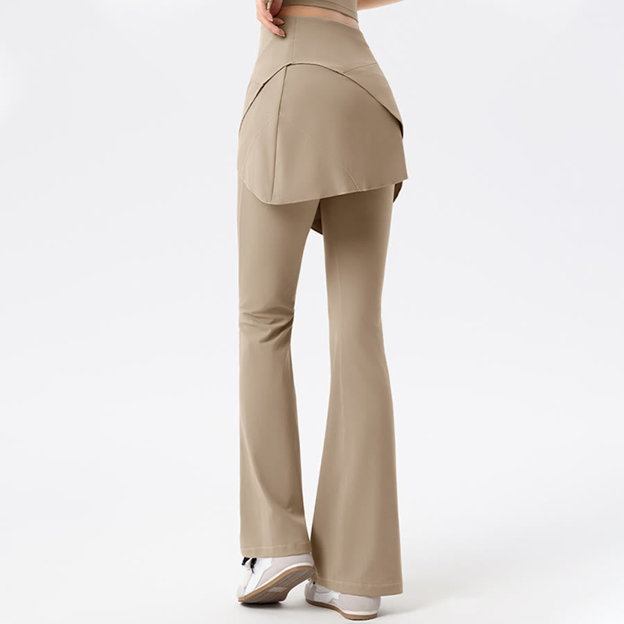 Olivenorma Yoga Flare Skirted High Waist Long Women's Pants - image 10