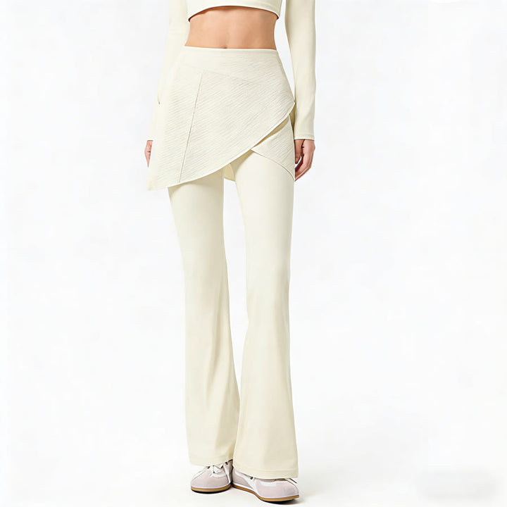 Olivenorma Yoga Flare Skirted High Waist Long Women's Pants - image 17