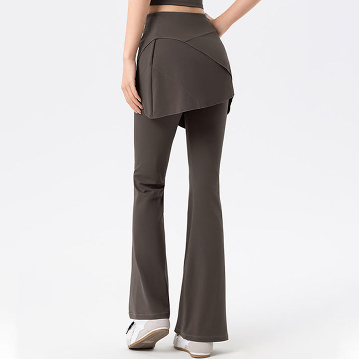 Olivenorma Yoga Flare Skirted High Waist Long Women's Pants - image 7