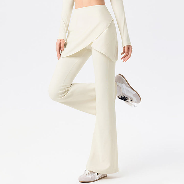 Olivenorma Yoga Flare Skirted High Waist Long Women's Pants - image 15