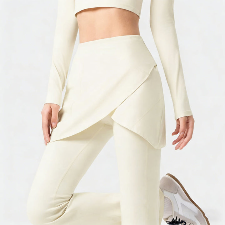 Olivenorma Yoga Flare Skirted High Waist Long Women's Pants - image 16