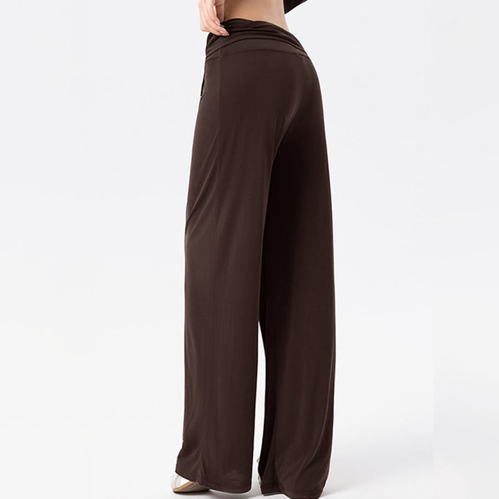 Olivenorma Wide Leg High Waist Tie Waist Long Women's Yoga Pants - image 6