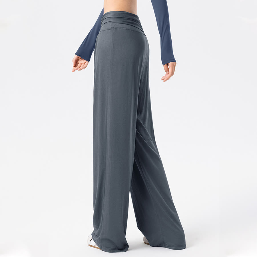 Olivenorma Wide Leg High Waist Tie Waist Long Women's Yoga Pants - image 1