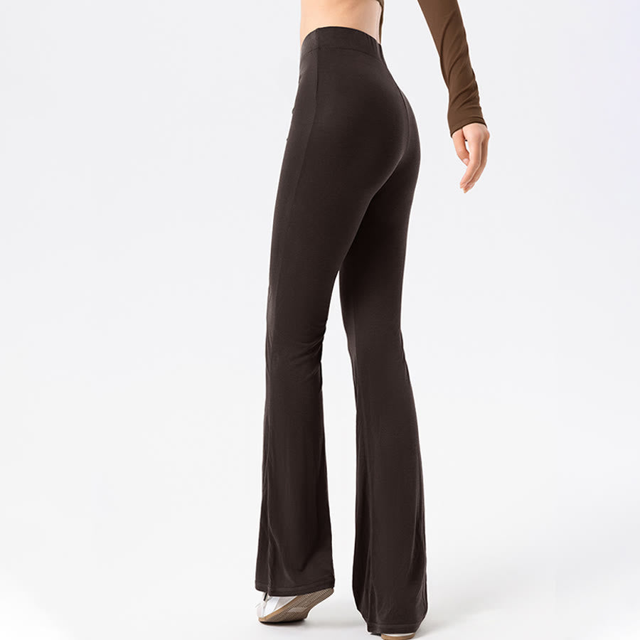 Olivenorma Flare Leg High Waist Tie Wrap Long Women's Yoga Pants - image 14