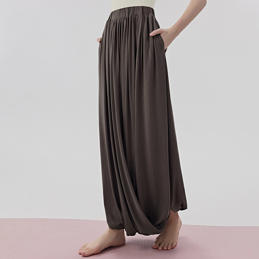 Olivenorma Harem High Waist Twisted Skirted Long Women's Yoga Pants - image 1
