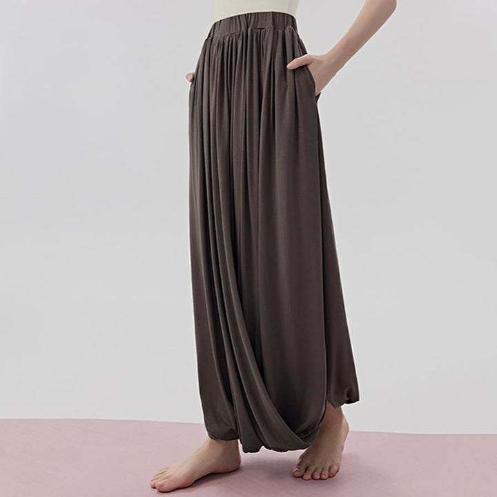 Olivenorma Harem High Waist Twisted Skirted Long Women's Yoga Pants - image 1