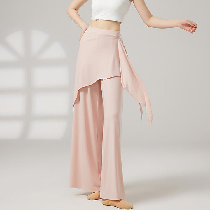 Olivenorma Wide Leg High Waist Wrap Skirted Long Women's Yoga Pants - image 4
