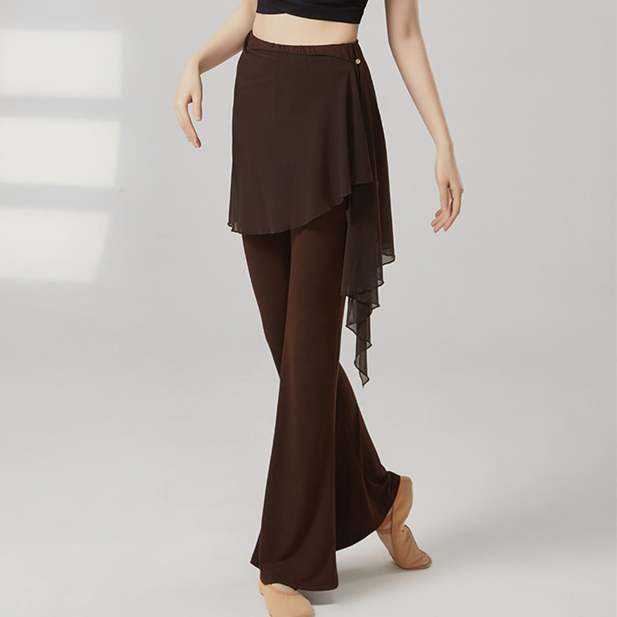 Olivenorma Flare Leg High Waist Skirted Long Women's Yoga Pants - image 7