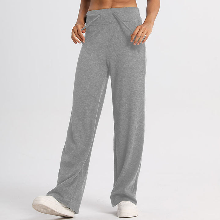 Olivenorma Wide Leg High Waist Drawstring Long Women's  Pants - image 15