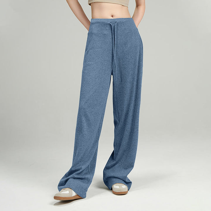Olivenorma Wide Leg High Waist Drawstring Long Women's  Pants - image 3