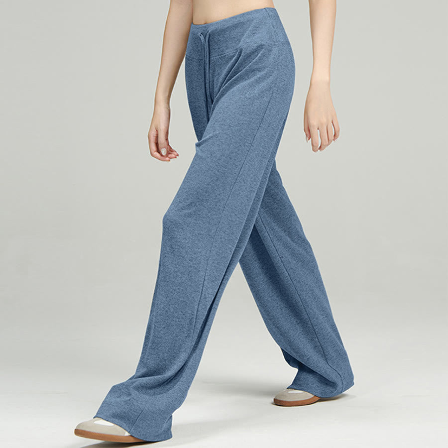 Olivenorma Wide Leg High Waist Drawstring Long Women's  Pants - image 1