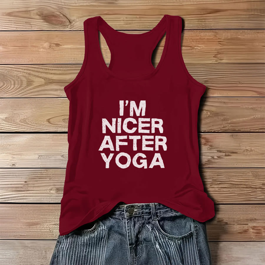 Olivenorma Graphic Print Slogan Women's Tank - Red - 3XL - image 0