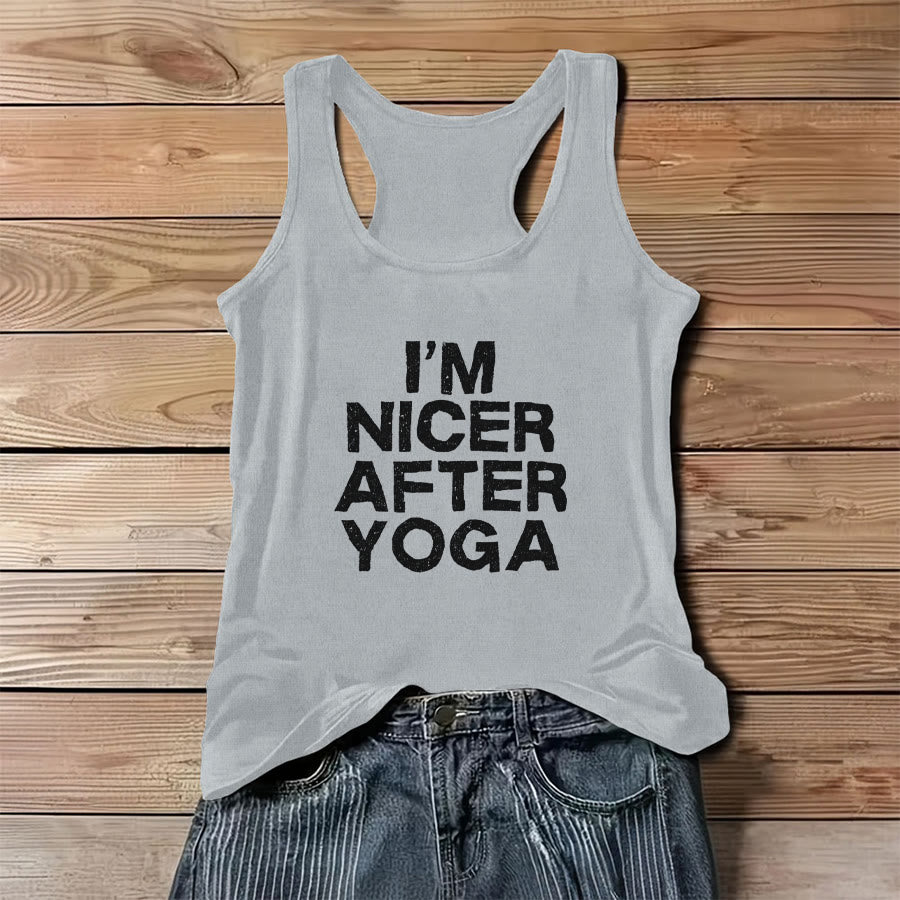 Olivenorma Graphic Print Slogan Women's Tank - Gray - 3XL - image 9