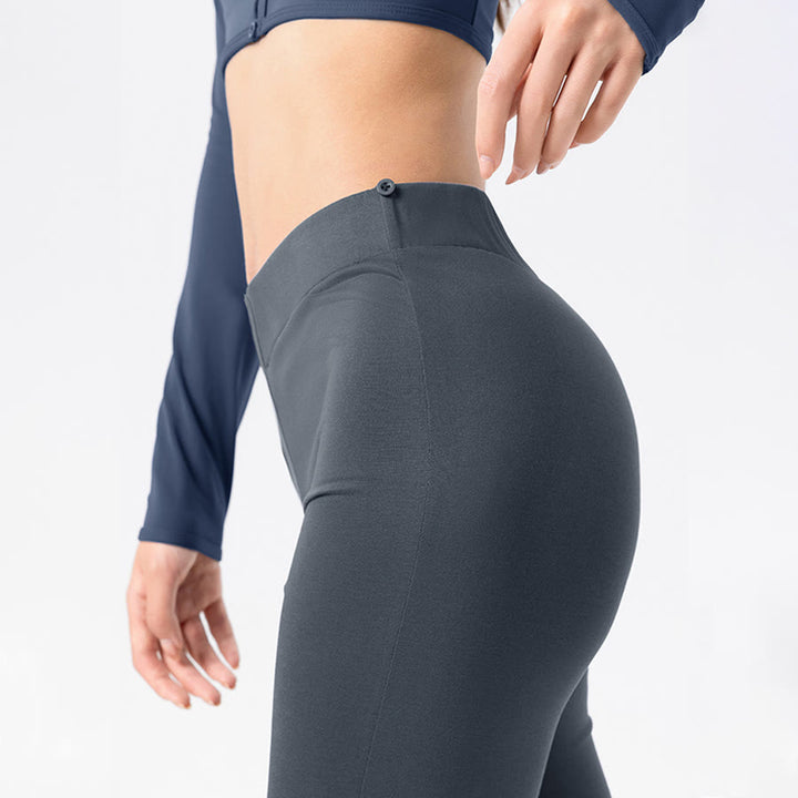 Olivenorma Flare Leg High Waist Tie Wrap Long Women's Yoga Pants - image 6